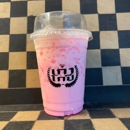 นมสตรอเบอร์รี่เย็น