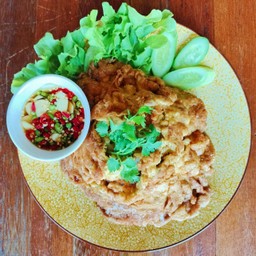 ข้าวไข่เจียวเนื้อก้ามกุ้ง