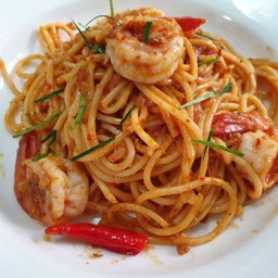 สปาเกตตี้ซอสต้มยำกุ้ง