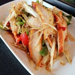 ตำคอหมูย่าง