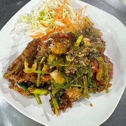 ปูนิ่มผัดพริกไทดำ