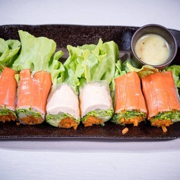 โรลอกไก่ + ปูอัด