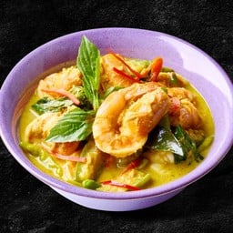 แกงเขียวหวานกุ้งพริกขี้หนู