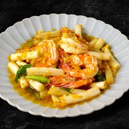 ผัดไหลบัวกุ้งกะปิ