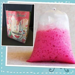 นมชมพูถุงกระดาษ