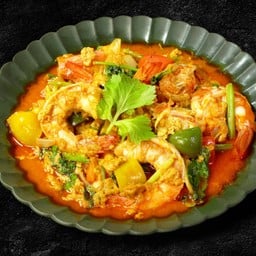 กุ้งผัดผงกะหรี่