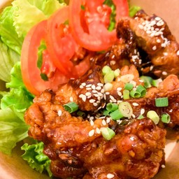 ข้าวไก่ทอดซอส Jai (เผ็ด)