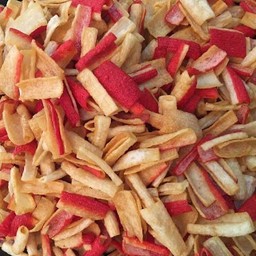 ปูอัดทอด น้ำจิ้มรสเด็ด ผักกระหล่ำ