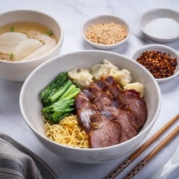 บะหมี่หมูแดง+เกี๊ยว