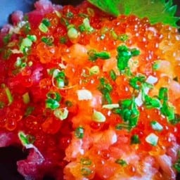 ข้าวหน้าเนกิเเซลมอนโทโร่.