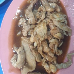 หมูชิ้นผัดน้ำมันหอย