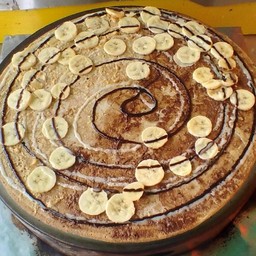 เนยถั่วลิสง+นูเทลล่า+กล้วยหอมทอง