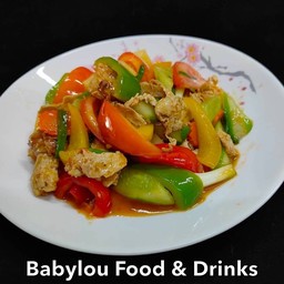 ผัดเปรี้ยวหวานไก่ (เจ)