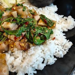 ข้าวราดผัดกะเพรา