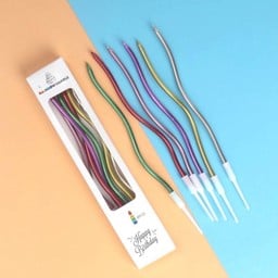 เทียนเกาหลี สีเมทัลลิค เป่าดับ