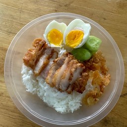 ข.ข้าวหมูทอด