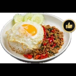 ข้าวกะเพราเนื้อแองกัส
