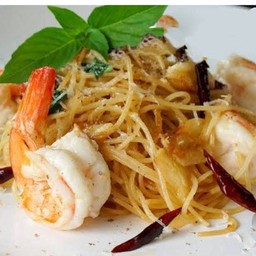 ซีฟู๊ดผัดพริกแห้ง