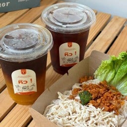 รับปิ่นโต - หมี่ไก่ฉีก ชา กาแฟ ขนมหวาน
