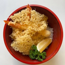 ด้งกุ้งเทมปุระ+มิโซะ+ชามะนาว