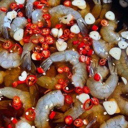 กุ้งดองน้ำปลา 3 กล่อง  ขนาด 8-9 ตัวตามไซส์