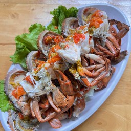 ปูทะเลไข่นึ่งนมสด1กิโล