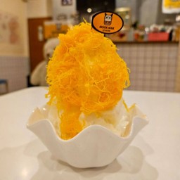 ปังเย็นนมนม+คาราเมล+ฝอยทอง