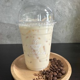 นมสดคาราเมลเย็น