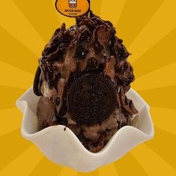 ปังเย็นโกโก้+โอริโอ้+โกโก้ครั้นราดช็อค