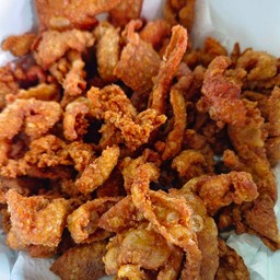 หนังไก่ทอด