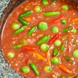 น้ำพริกกะปิ+ชุดผัก