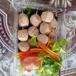 ลูกชิ้นเห็ดหอมทอด