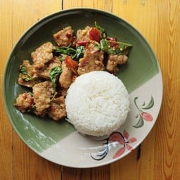 Deli หมูเด้ง ราดข้าว