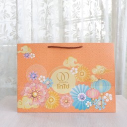 ถุงกระดาษ สีส้ม