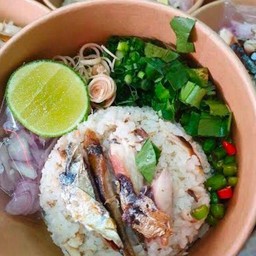 ข้าวขย่ำปลาทู แกงเลียงผัก