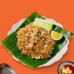 ข้าวผัดหมู  -  Fried Rice With Egg With Pork