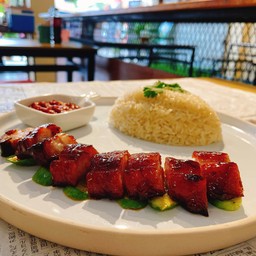 -ข้าวมันหมูแดงฮ่องกง-