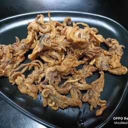 หนวดหมึกแห้งทอดกรอบ