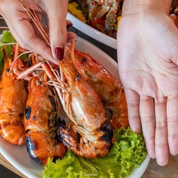 กุ้งก้ามกามย่างครึ่งโล