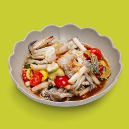 ตำไหลบัวปูม้า  - Spicy Lotus Stem Salad With Blue Crab