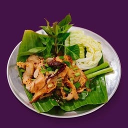 น้ำตกคอหมูย่าง  -  Sipcy Grilled Pork Neck Salad
