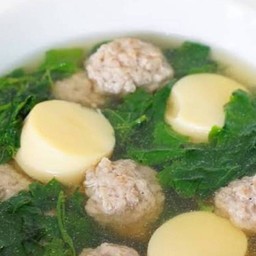 ต้มจืดเต้าหู้ตําลึงหมูสับ