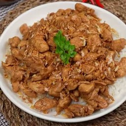 ข้าวไก่กระเทียม