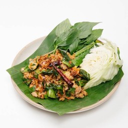 ลาบหมูคั่วรวน  -  Signature Spicy Minced Pork