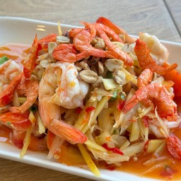ตำกุ้งสุก
