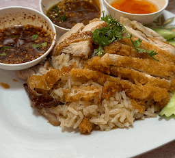 ข้าวมันไก่รวม ทอด+ย่าง