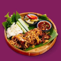สะโพกไก่ย่าง  -  Grilled Chicken Thighs