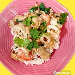 แห้งบ้านบึง  (เลือกเนื้อสัตว์ด้วยค่ะ)