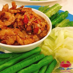 น้ำพริกกุ้งเสียบ หรือ กุ้งลวก