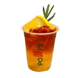 Iced lemon honey tea with Yuzu pearl & Aiyu jelly